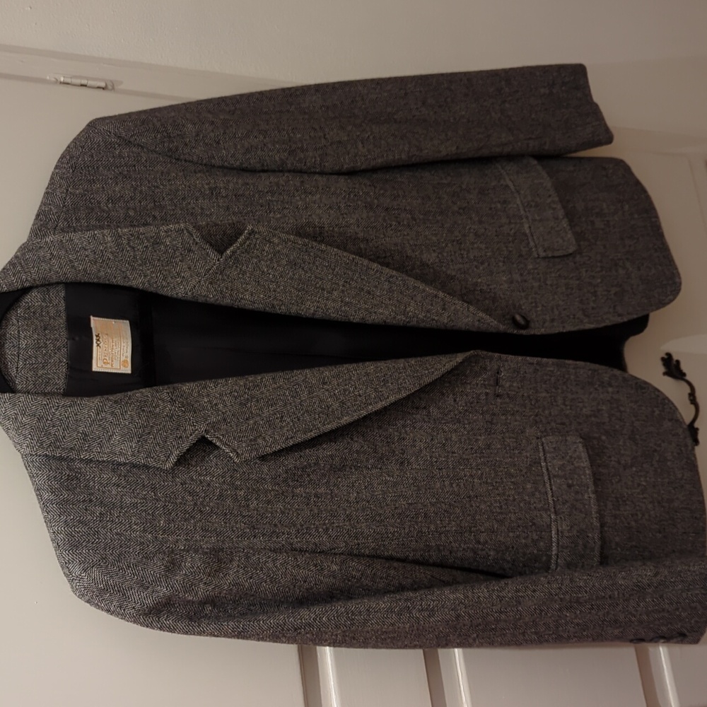 Pendleton Wool Blazer Womens 10 Lined Grey